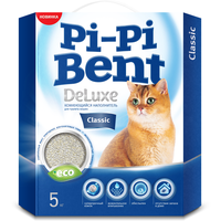 Наполнитель Pi-Pi-Bent DeLuxe Classic комкующийся для кошек 5кг