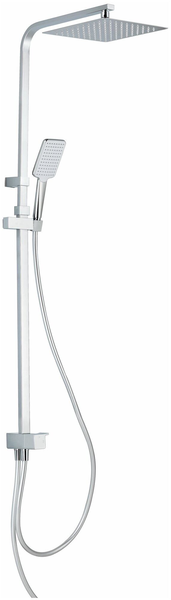 фото Душевая стойка Sensea Studio с верхним душем цвет хром