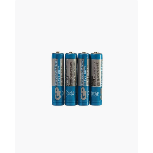 Батарейка GP PowerPlus HEAVY DUTY, 1.5 В, R03 SR4 батарейка r03 aaa fsb4 eveready super heavy duty 10 шт