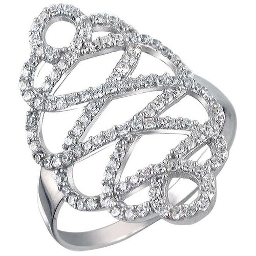 фото Эстет кольцо с 116 фианитами из серебра 01к1511445, размер 17