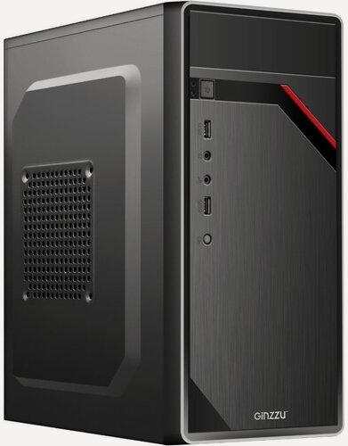 Изображение товара Корпус для компьютера Ginzzu сталь 0,6 мм mATX