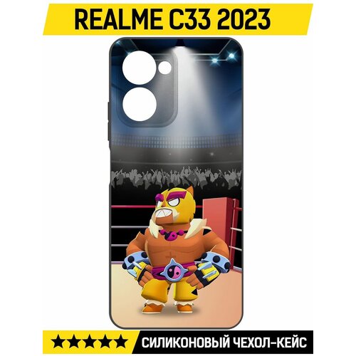 Чехол-накладка Krutoff Soft Case Brawl Stars - Эль Тигро для Realme C33 2023 черный