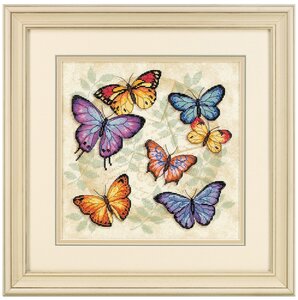 Набор для вышивания крестиком DIMENSIONS Множество бабочек, 28*28 см (DMS-35145)