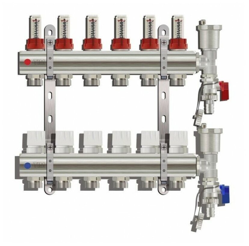 Коллекторная группа Tim KC006 1", 6 выходов 3/4"