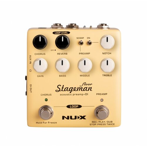 предусилитель для акустической гитары nux nap 5 stageman floor NUX NAP-5 Stageman Floor Acoustic Preamp + DI