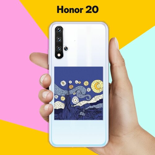 Силиконовый чехол на Honor 20 Ночь / для Хонор 20 силиконовый чехол ночь на honor 20 pro