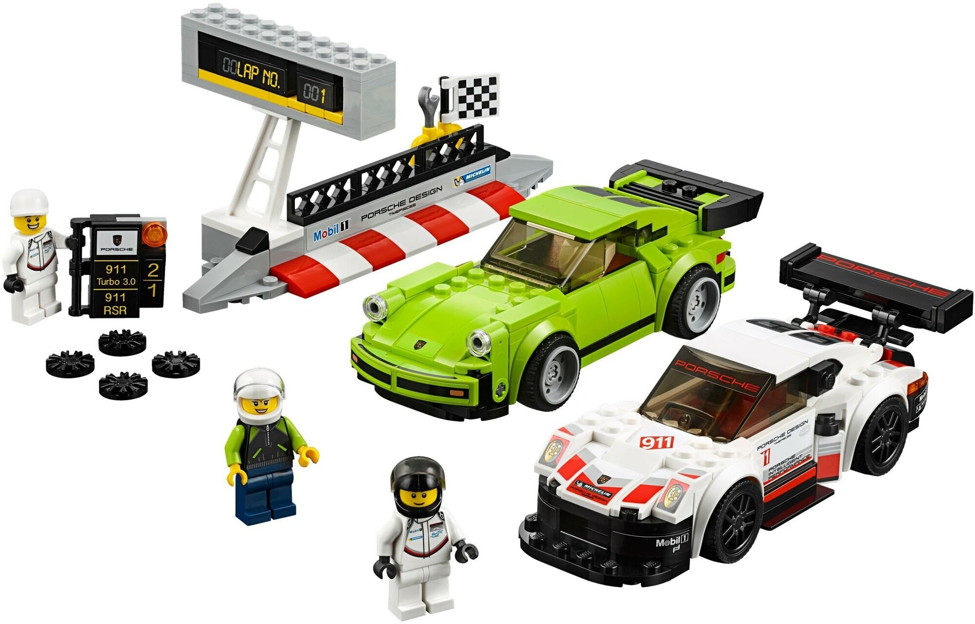 Lego Porsche 911 RSR и 911 Turbo 3.0