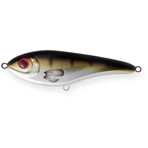 Воблер Джеркбейт Strike Pro Buster Jerk II Shallow Runner, цвет: C606E Metallic Perch, (EG-049#C606E воблер джеркбейт strike pro buster jerk shallow runner цвет c382f golden perch eg 048s c382f