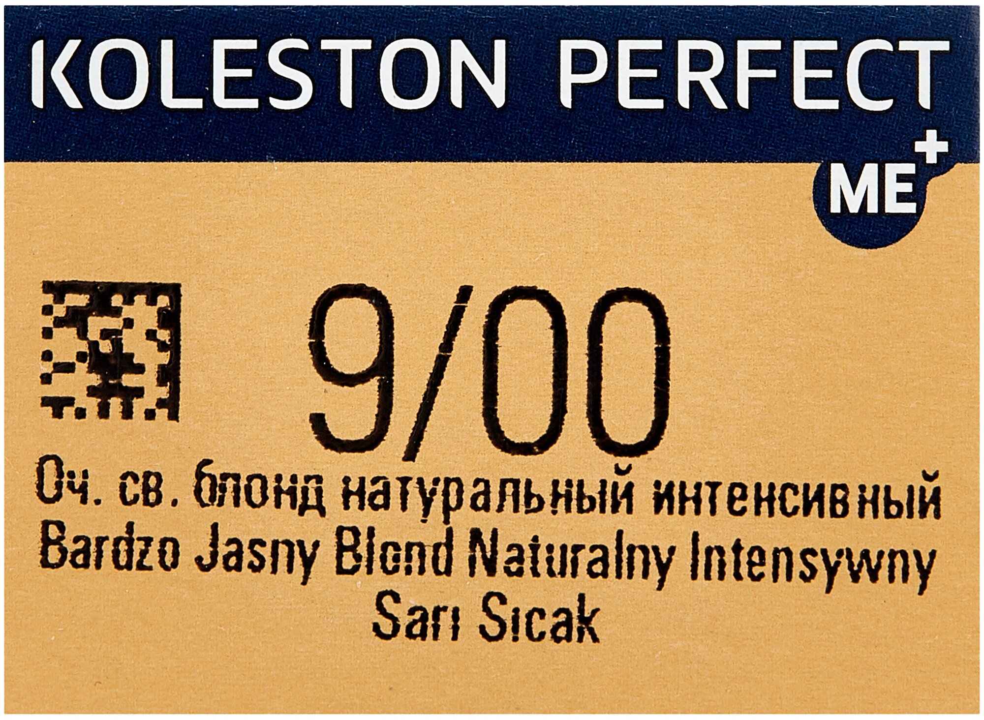 Wella Professionals Koleston Perfect Me+ - Велла Колестон Перфект Ми+ Стойкая крем-краска для волос, 60 мл - Колестон 9/00 Очень светлый блонд натуральный интенсивный