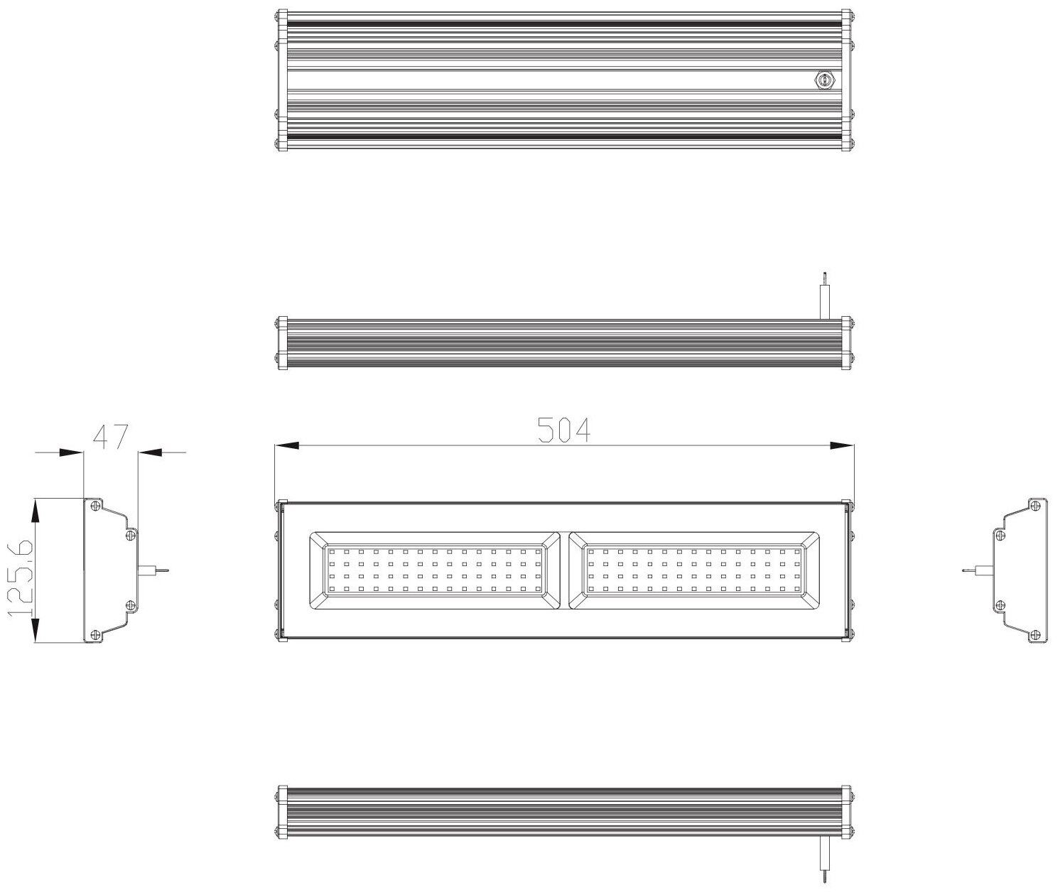 Подвесной светодиодный светильник ЭРА SPP-403-0-50K-100 IP65, 100Вт, 10500Лм Б0046672 - фотография № 9