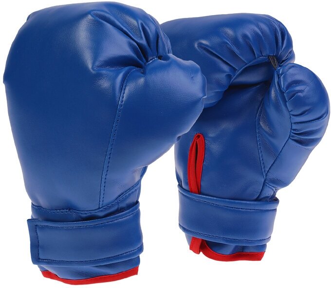 Перчатки боксёрские детские, цвет синий для дома