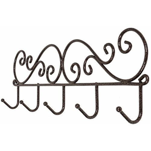 Вешалка настенная Hoff Кружева 40х13х45 цвет медный антик 399₽
