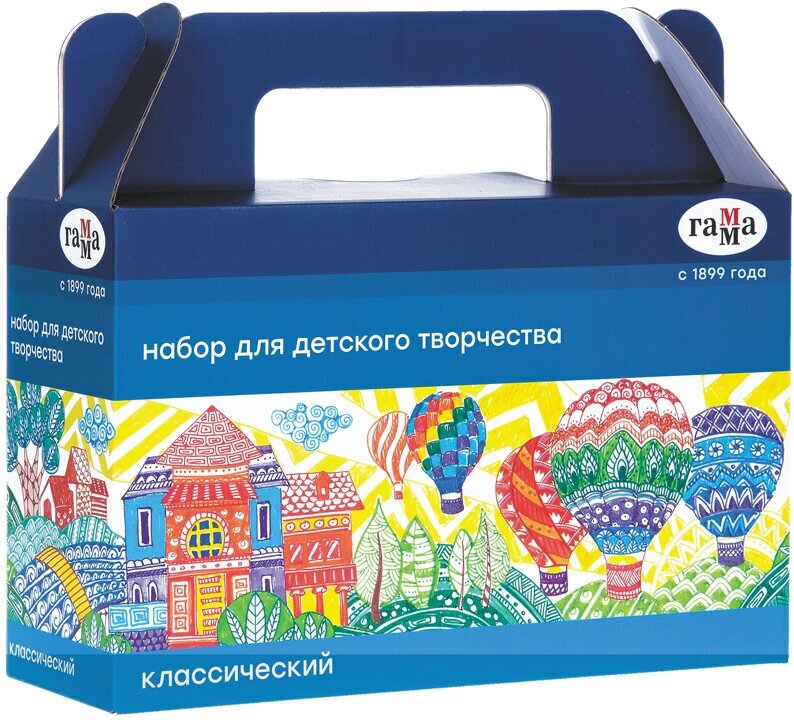 Набор для детского творчества Гамма "Классический", 6 предметов, в подарочной коробке