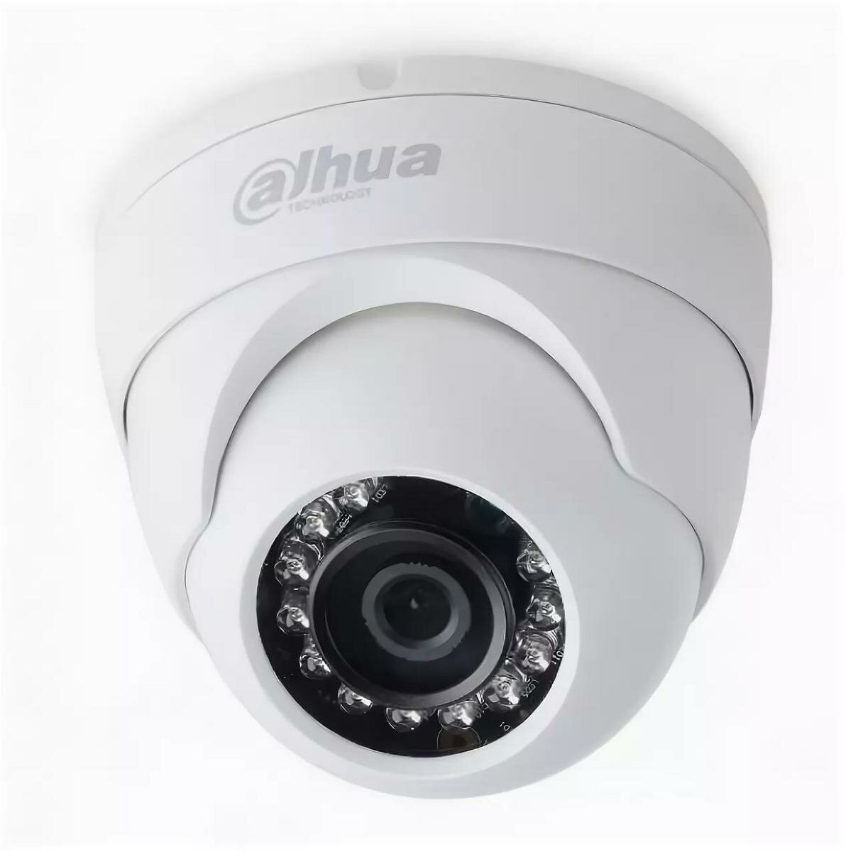 Видеокамера HDCVI купольная уличная 2Mп 4 в 1 1080P, 1/2.9``CMOS, объектив 2,8 мм, дальность ИК 30м (DH-HAC-HDW1220MP-0280B)
