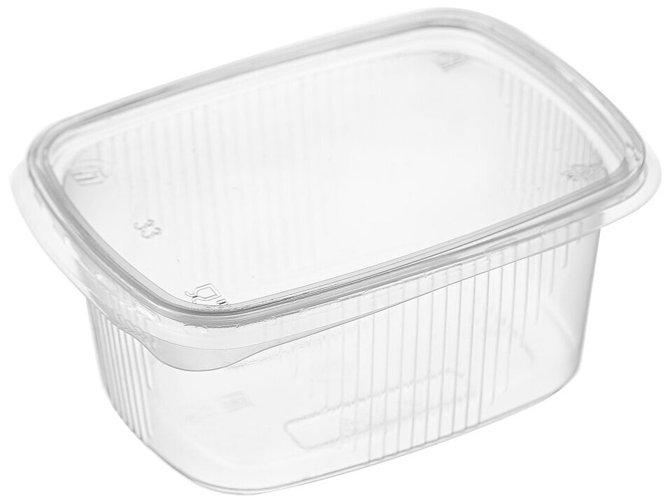 Прозрачные контейнеры 250мл  100шт без крышки  ПолиЭр серия 108