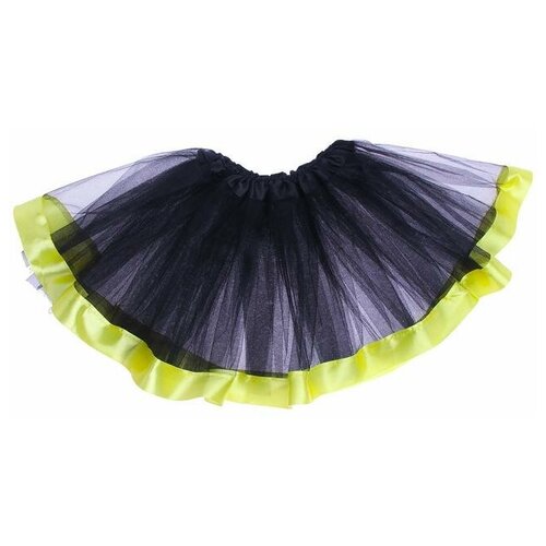 фото Карнавальная юбка трехслойная, цвет черно-зеленый 5036967 сима-ленд
