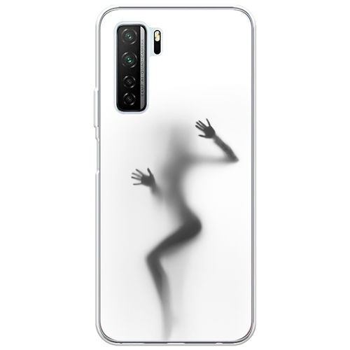 Силиконовый чехол на Honor 30s/Huawei P40 Lite 5G/Nova 7 SE / Хонор 30s/Хуавей P40 Lite 5G/Nova 7 SE Девушка в душе