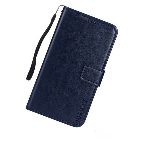 фото Чехол-книжка mypads для huawei nova 6 se из качественной импортной кожи с подставкой застёжкой и визитницей синий