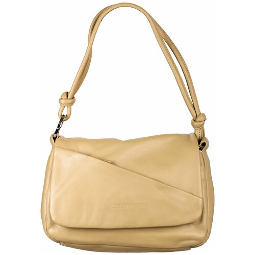 Сумка Cerruti Pocket Beige, 10х16 см, натуральная кожа, бежевый.