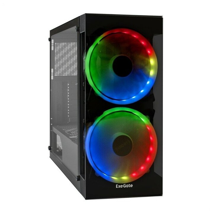 Корпус Miditower Exegate i3 MATRIX-PPX800 ATX, БП 800PPX, черный EX295107RUS