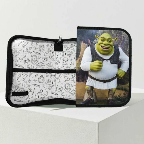 Пенал школьный Шрек - Shrek № 1 чехол для iphone 12 каждому своё shrek шрек фиона