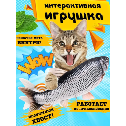 Игрушки для кошек, интерактивная игрушка рыба, дразнилка для кошек, игрушки для котят, рыба игрушка