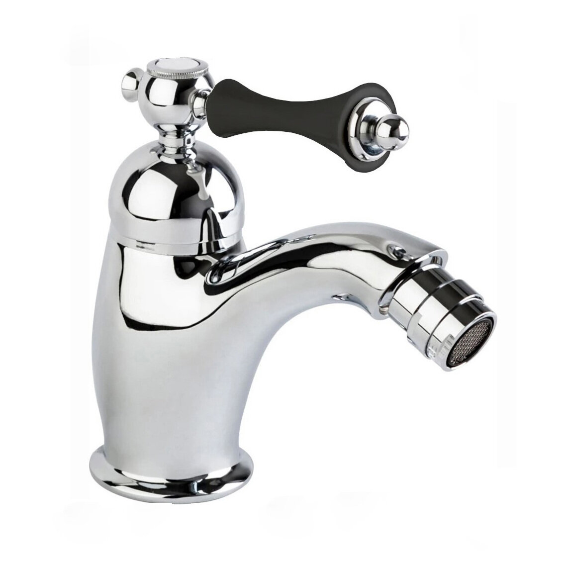 фото Смеситель для биде Cezares Margot хром, ручка чрная (MARGOT-BSM1-01-N)