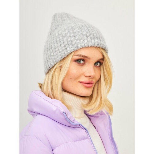 фото Шапка curanni, размер 56/58, серый