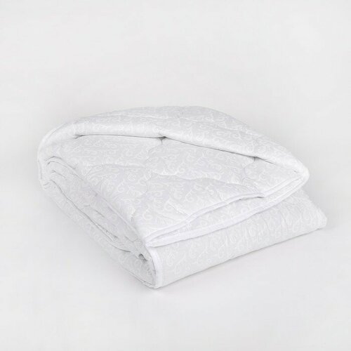 Одеяло Адамас всесезонное Лебяжий пух, 140205 ± 5 см, цвет микс, чехол поплин, 300гр/м, размер 1.5, спальный