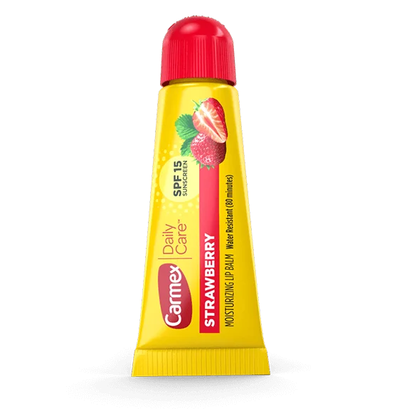 Carmex Strawberry Увлажняющий бальзам для губ со вкусом клубники Без блистера