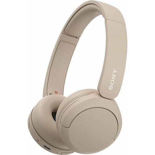 Наушники накладные Sony WH-CH520 бежевый беспроводные bluetooth оголовье WH-CH520C 1042000₽