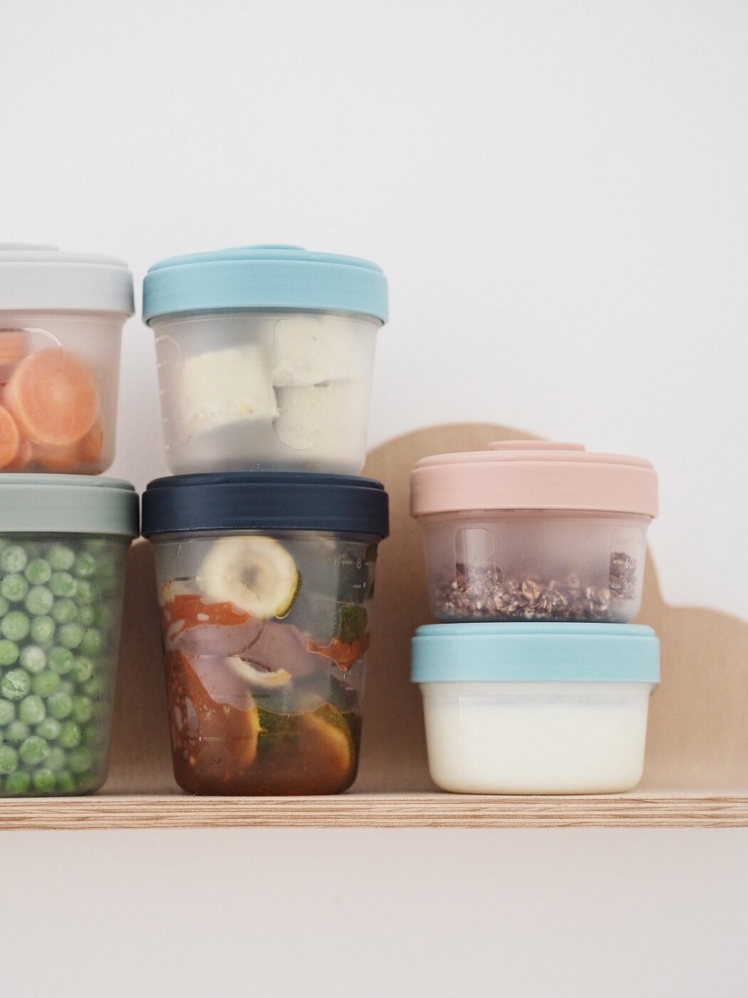 Набор контейнеров для детского питания и молока BEABA для кормления и прикорма, контейнер с крышкой для хранения в холодильнике и заморозки - фотография № 7