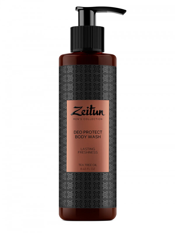 ZEITUN Гель для душа мужской, защитный с антибактериальным эффектом, с маслом чайного дерева, 250 мл - фотография № 16