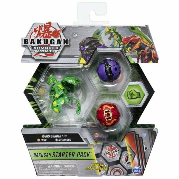 Bakugan 6 - Стартовый набор Dragonoid Ultra, Trox, Hydorous