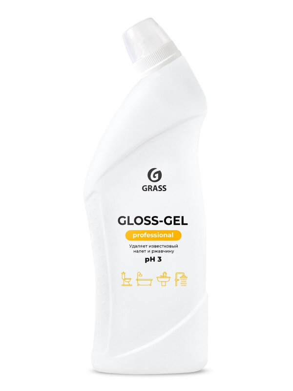 Чистящее средство Grass PROFESSIONAL Gloss, для туалетов и ванных комнат, 750 мл