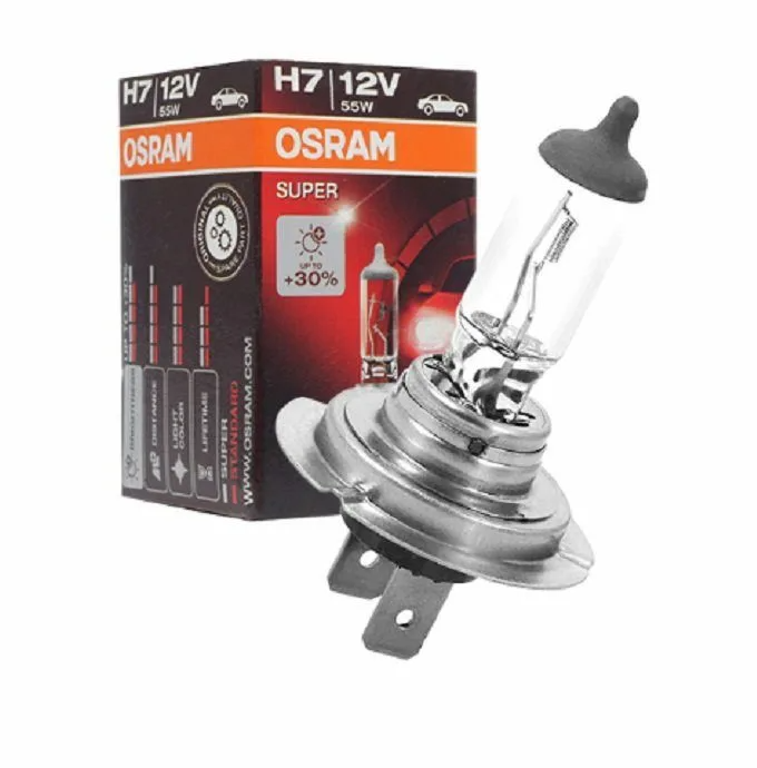 фото Лампа галогеновая H7 12V 55W OSRAM SUPER+30% РХ26d