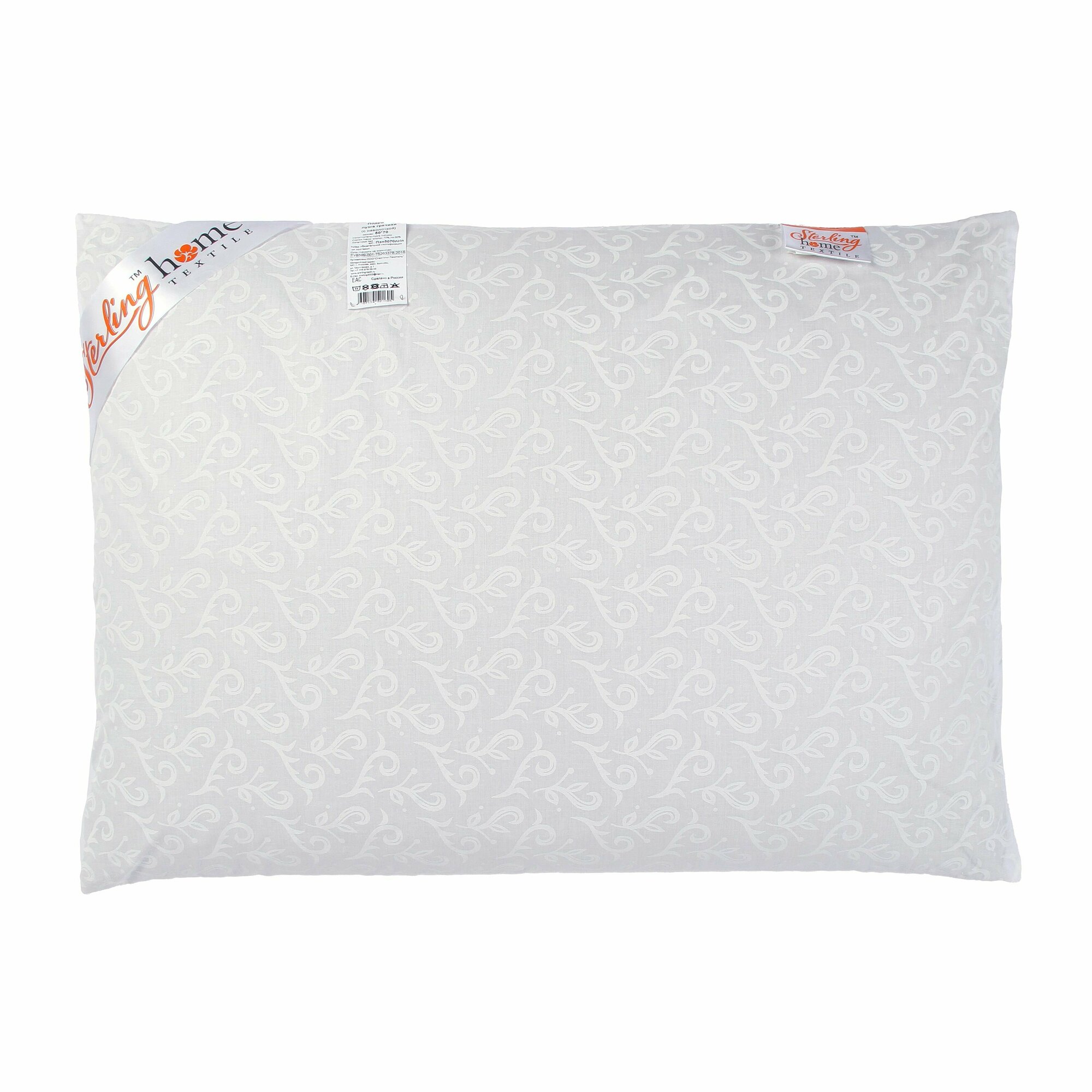 Подушка лузга гречихи "ЭКО" (с наволочкой) 50х70, вариант ткани поликоттон от Sterling Home Textil