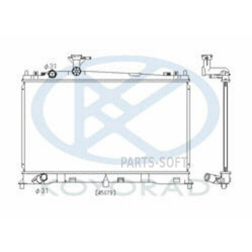 KOYORAD PL061656 Радиатор системы охлаждения Mazda 6 1.8/2.0 02>