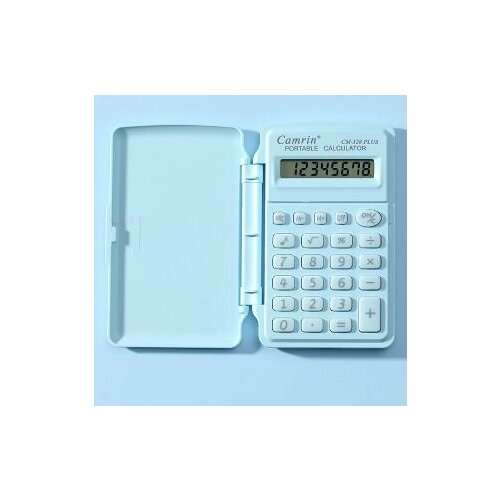 Калькулятор карманный 8-разрядный Camrin CM-328 голубой