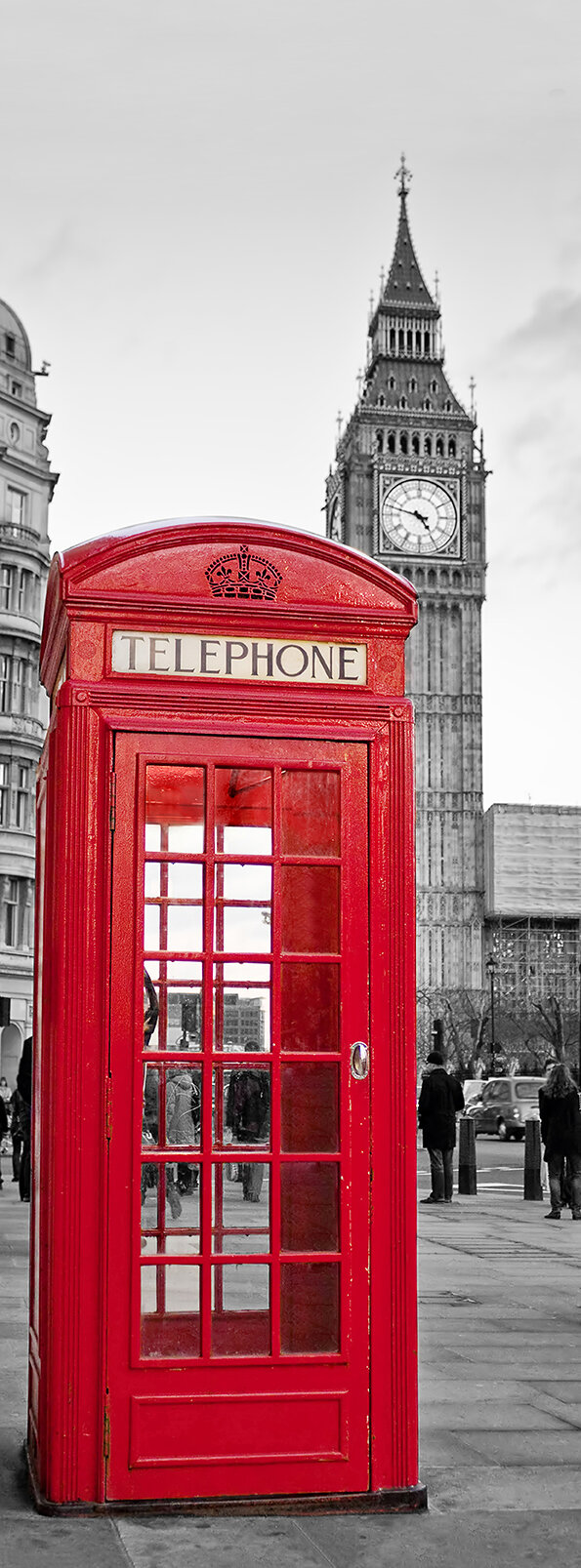 фото Фотообои Divino Decor "Лондон" А-070 100*270 фактура холст