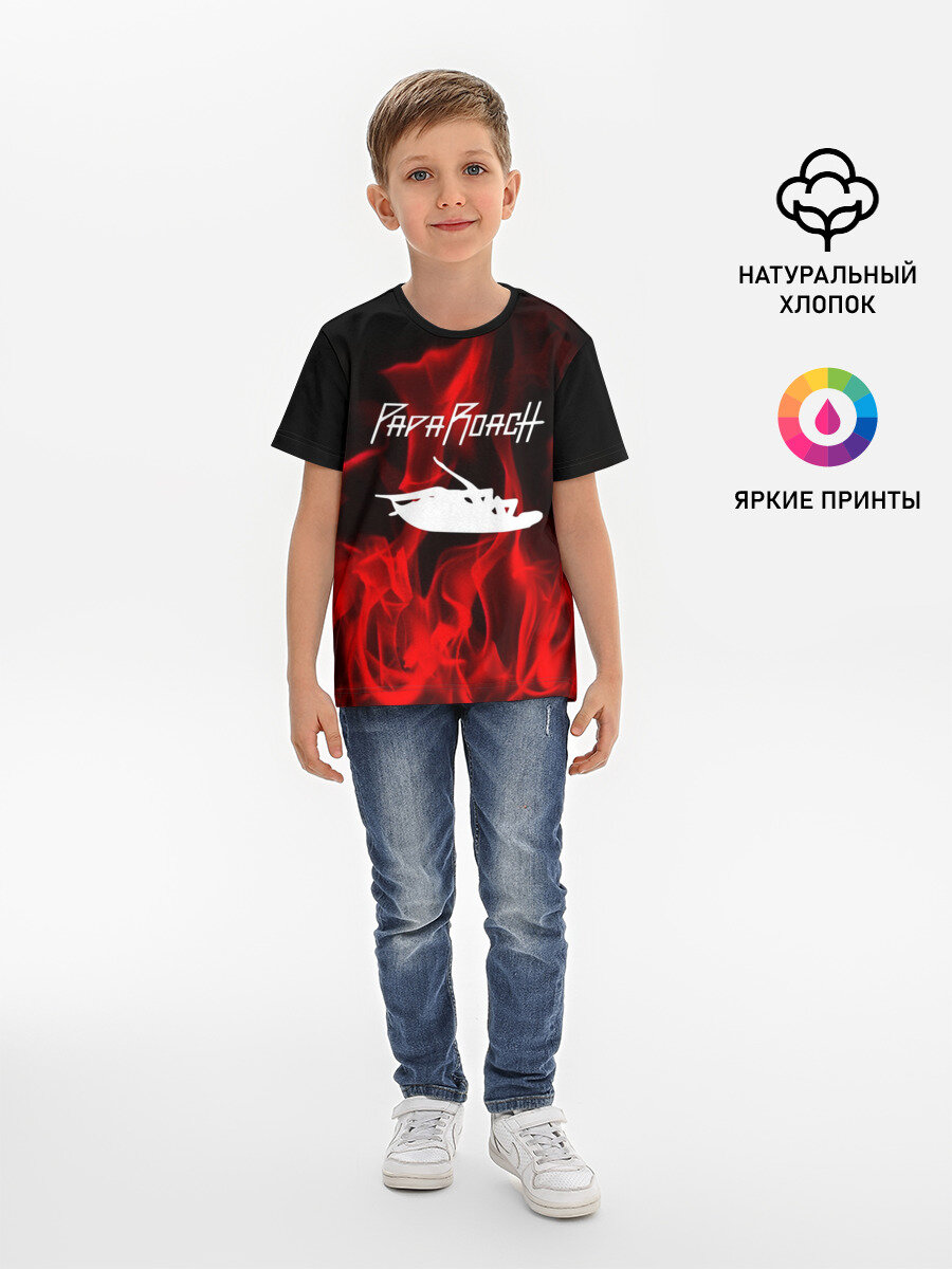 Футболка хлопковая детская Papa Roach