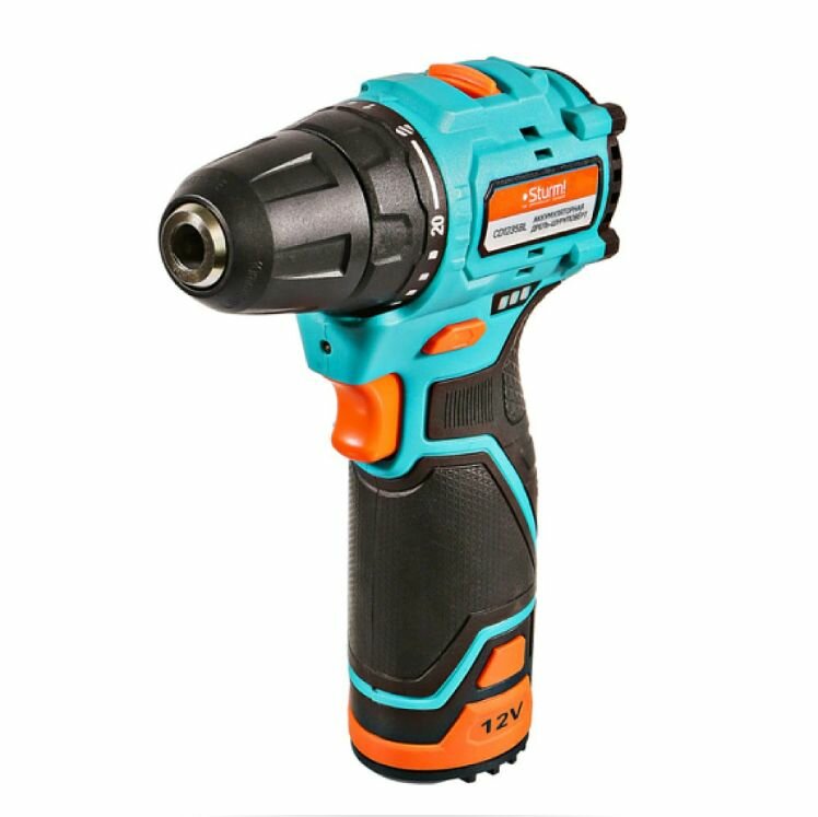 Шуруповерт аккумуляторный бесщеточный Sturm! CD1235BL 2х2,0 Ач 12 В