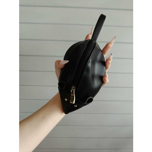 Косметичка MargoNika, 12х5х20 см, , черный