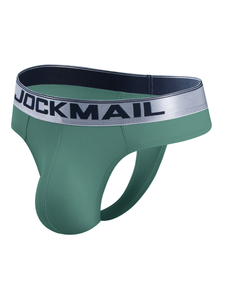 Мужские трусы стринги зеленые JOCKMAIL JM1029-19 XXL (52)