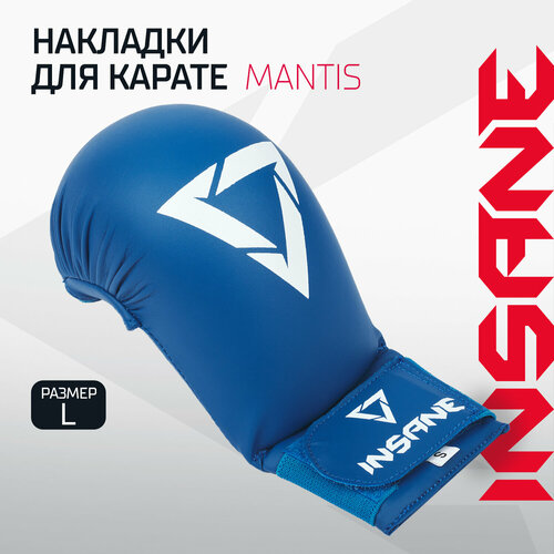 Накладки для карате INSANE MANTIS IN22-KM201, ПУ, р-р L синий