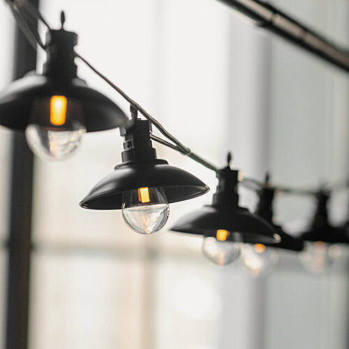 Изображение товара Гирлянда из лампочек Beach Party Lights 5 м, 10 ламп, экстра теплые LED, черный ПВХ, соединяемая, IP44, Winter Deco, ECO-010-E-IS4-BCCL-A