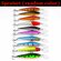 Набор блесен Proleurre Миноу 5шт, 5pcs Random color