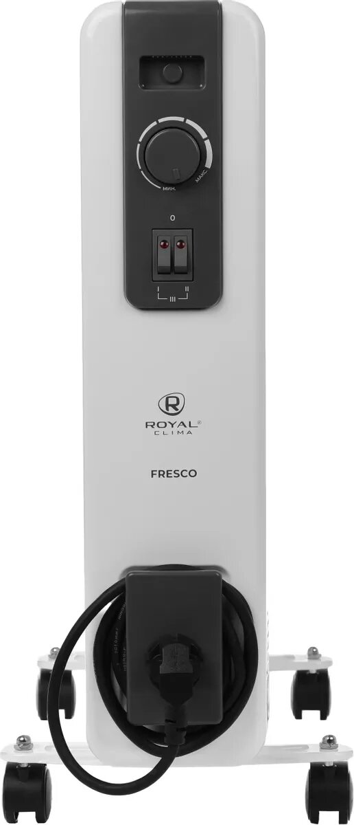Изображение Масляный радиатор Royal Clima ROR-FR11-2500M, с терморегулятором, 2500Вт, 11 секций, 3 режима, белый