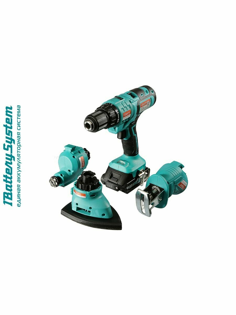 Аккумуляторный инструмент 1BatterySystem Sturm! CMT1802