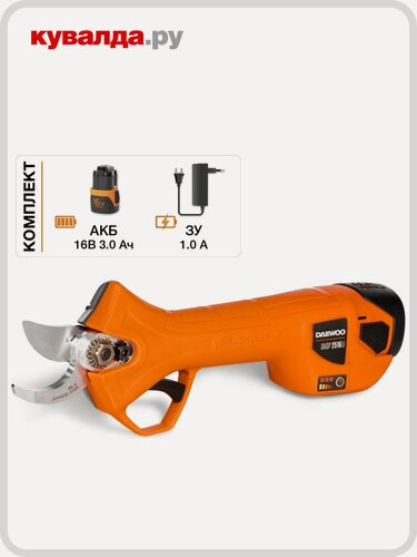 Изображение товара Секатор аккумуляторный DAEWOO DAGP 2516Li SET SET